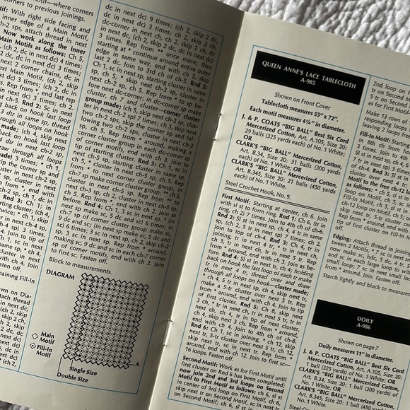 Crocheted Elegance instruction directions booklet # 279 Coats and Clark … - Picture 8 of 8